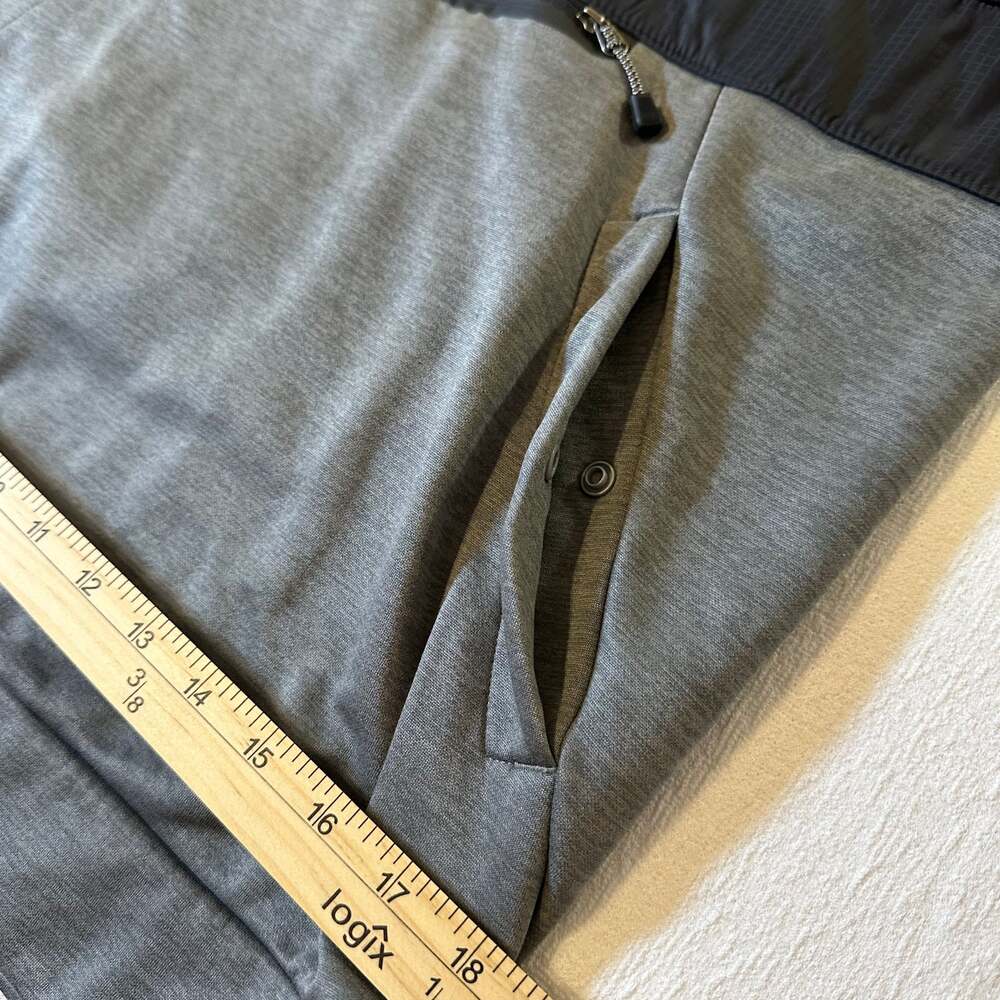 The North Face Mens Small Mountain Athletics 1/4 Zip Hoodie Grey/Black - Picture 7 of 14